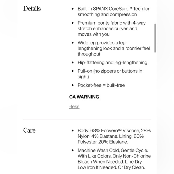 Spanx Ponte Wide Leg Pant - Picture 14 of 15